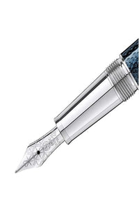 قلم حبر جاف مون بلان 145 سول دوي بلو آور إم