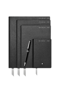 دفتر ملاحظات مونت بلانك رقم 146، مبطن باللون الأسود
