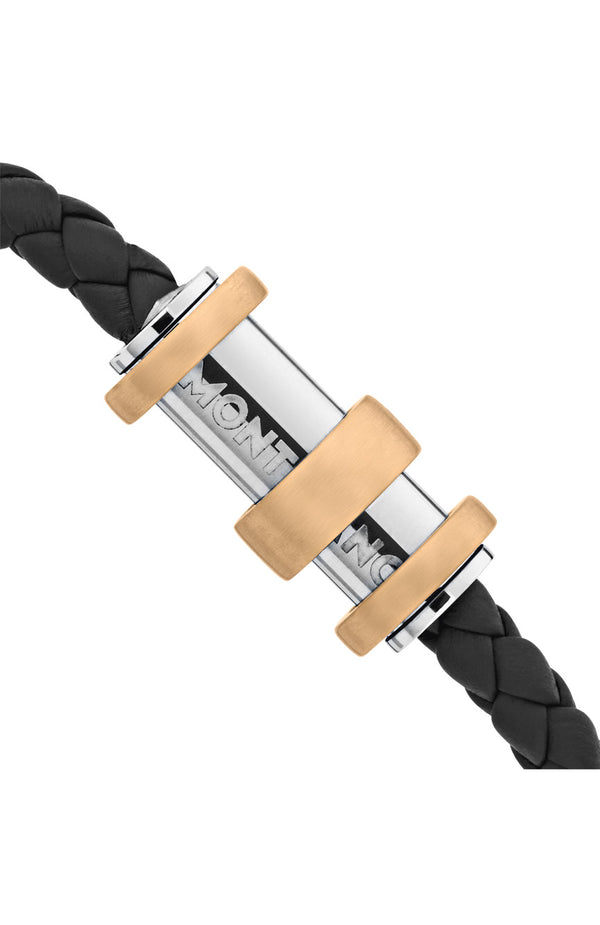 سوار مون بلان 1858 من الفولاذ والجلود الأرضية