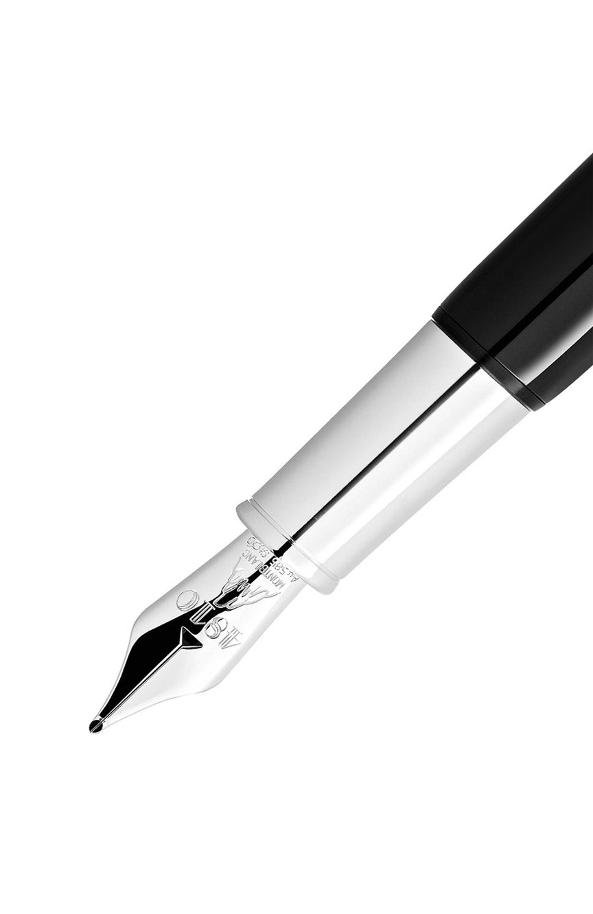 قلم حبر مونت بلانك هيريتيج روج آند نوار بيبي بلاك M