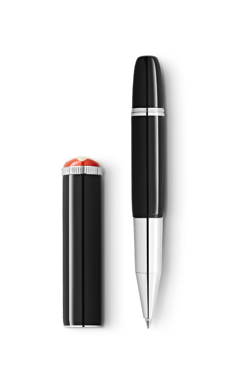 قلم مون بلان رولربال هيريتيج روج أند نوار بيبي بلاك