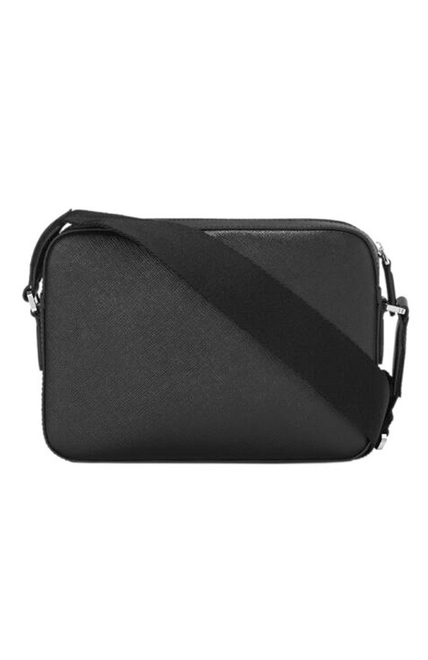 حقيبة Montblanc Sartorial Messenger ذات السحاب العلوي باللون الأسود