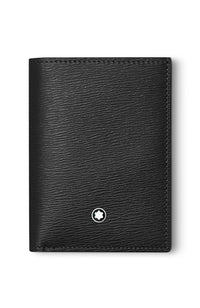 حامل بطاقات الأعمال مونت بلانك مايسترستاك 4810 مع حجرة الأوراق النقدية، أسود