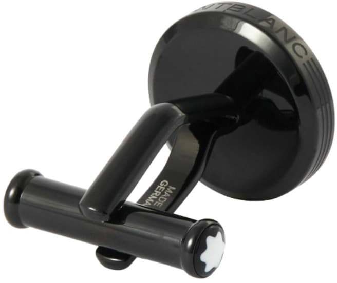 أزرار أكمام مون بلان ستارووكر بلاك كوزموس باللون الأسود