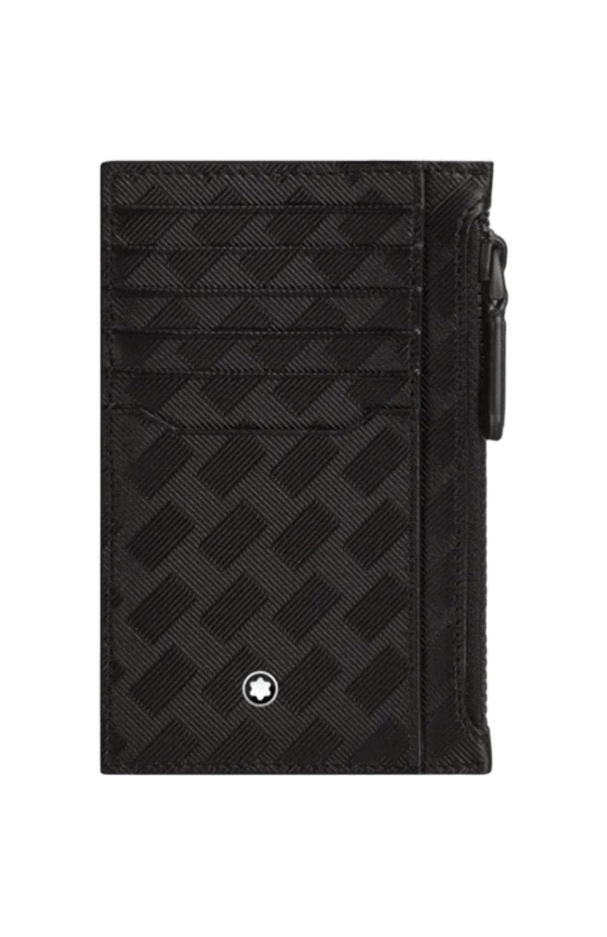 حامل بطاقات مون بلان إكستريم 3.0 بسحاب 8 سم مكعب باللون الأسود