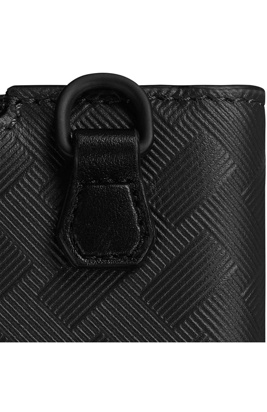 حامل بطاقات مون بلان إكستريم 3.0 بسحاب 3 سم مكعب باللون الأسود