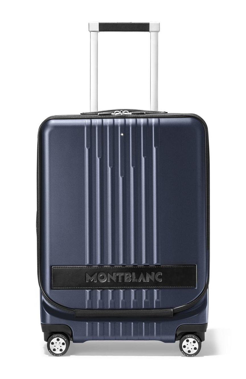 حقيبة مونت بلانك #My4810 ​​ترولي كابينة مع جيب باللون الأزرق جديدة