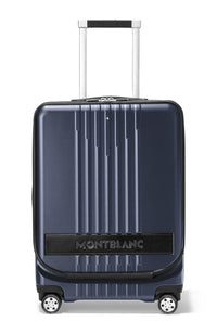 حقيبة مونت بلانك #My4810 ​​ترولي كابينة مع جيب باللون الأزرق جديدة