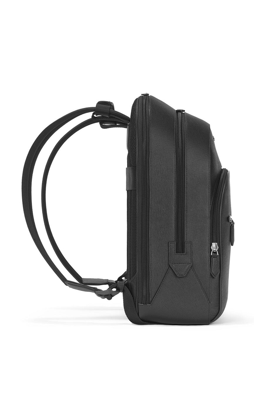 حقيبة ظهر Montblanc Sartorial كبيرة بثلاثة أقسام باللون الأسود