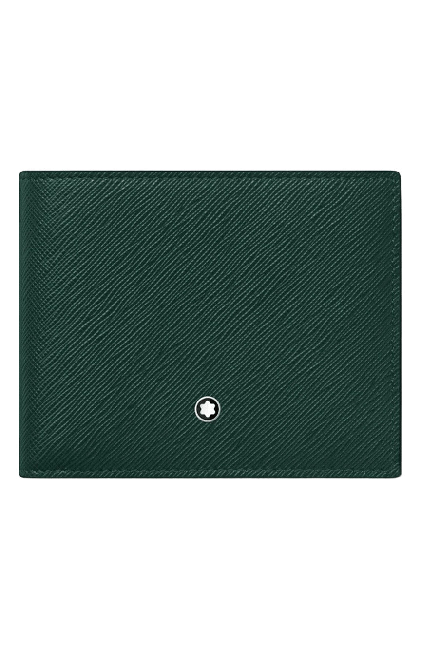 محفظة Montblanc Sartorial 6cc باللون الأخضر البريطاني
