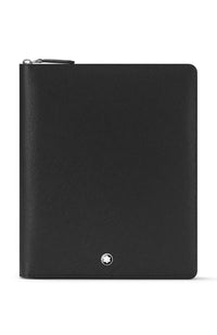 مجموعة حامل دفتر ملاحظات Montblanc Sartorial المزود بسحاب باللون الأسود
