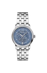 ساعة مونت بلانك للسيدات تراديشن أوتوماتيكية بمينا زرقاء