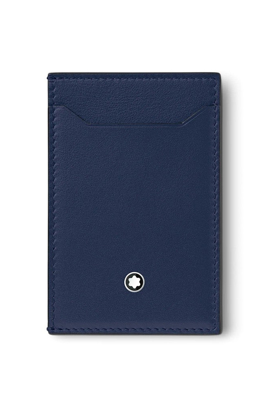 حامل بطاقات مونت بلانك مايسترستاك 3cc أزرق