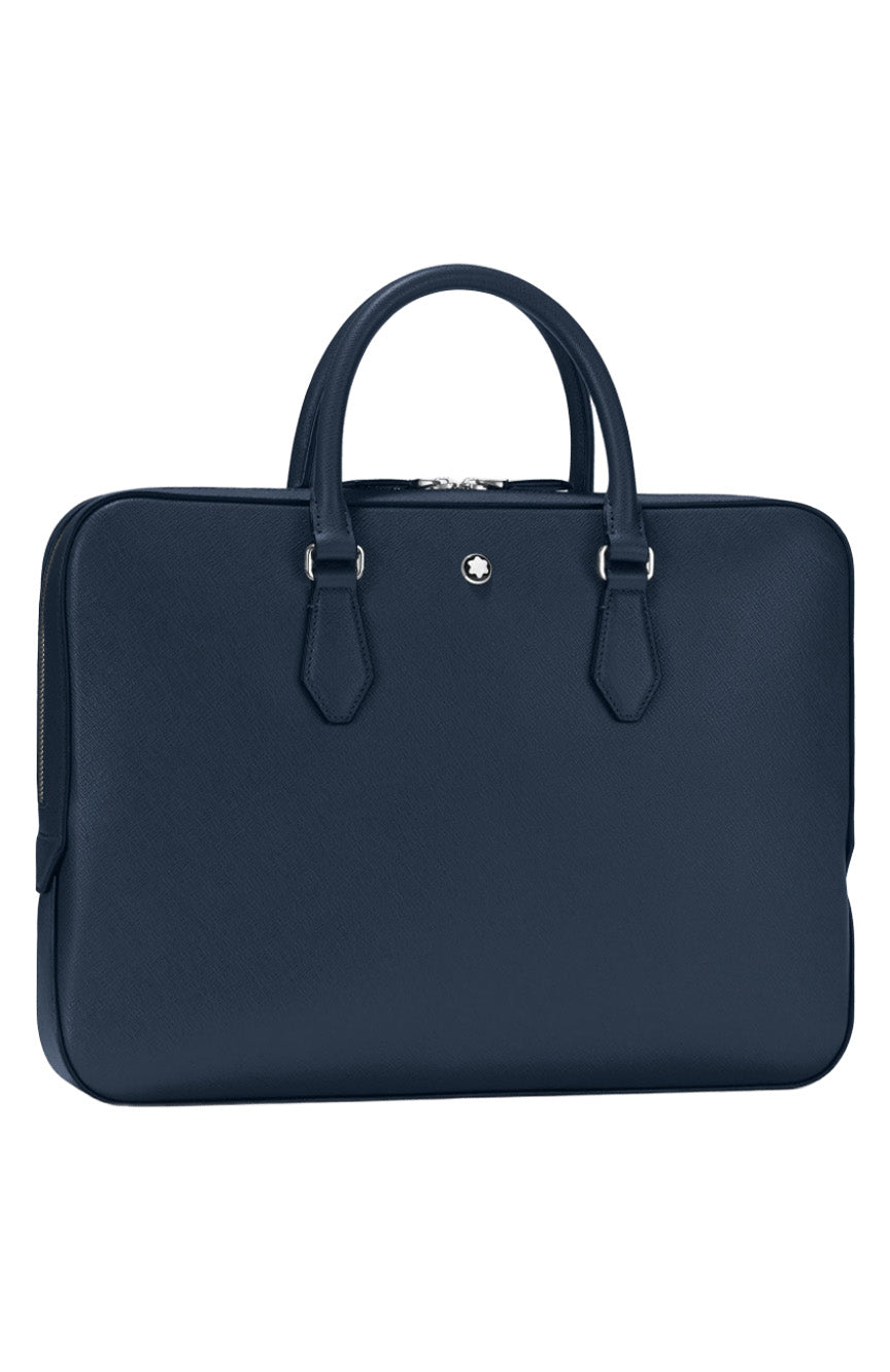 حافظة مستندات مونت بلانك سارتوريال رفيعة باللون الأزرق