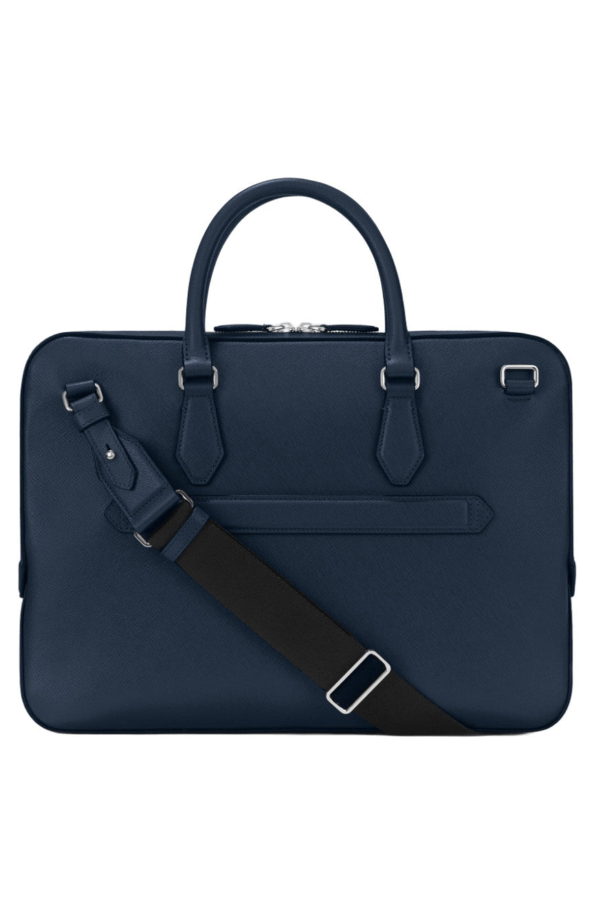 حافظة مستندات مونت بلانك سارتوريال رفيعة باللون الأزرق