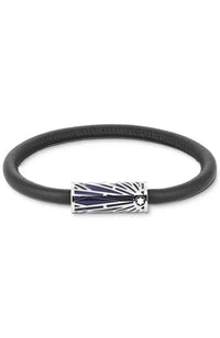 Montblanc Bracelet Meisterstuck Origins Blue Steel, Leather