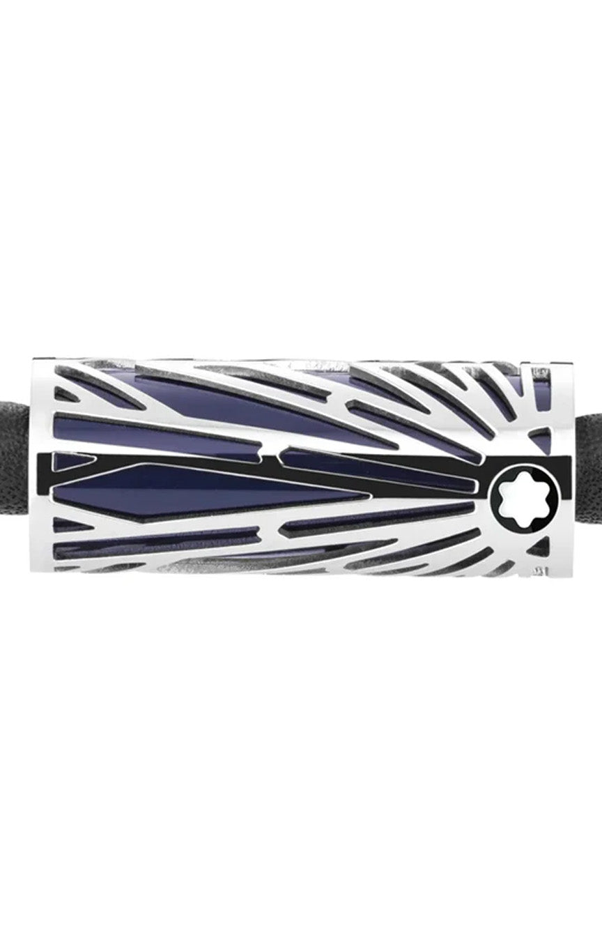 Montblanc Bracelet Meisterstuck Origins Blue Steel, Leather