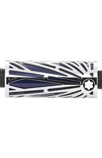 Montblanc Bracelet Meisterstuck Origins Blue Steel, Leather