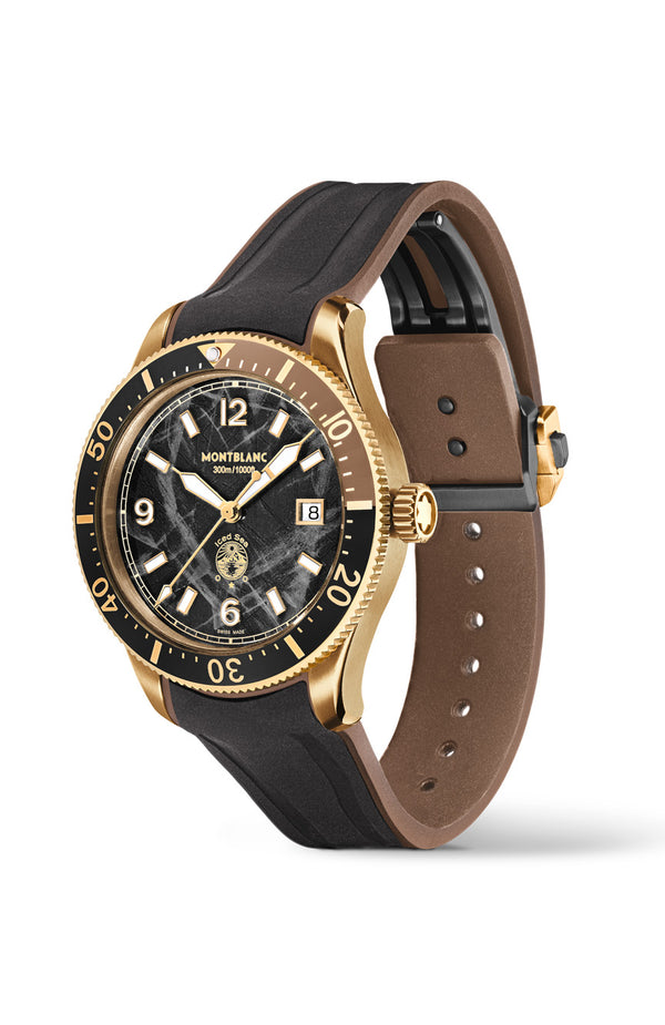 ساعة مونت بلانك آيسد سي أوتوماتيكية بمينا سوداء