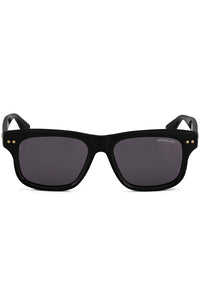 نظارة شمسية مونت بلانك مستطيلة بإطار أسود