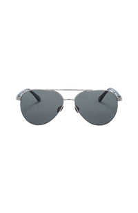 Bentley Titanium-Palladium Plated-Black Acetate-Grey Lens