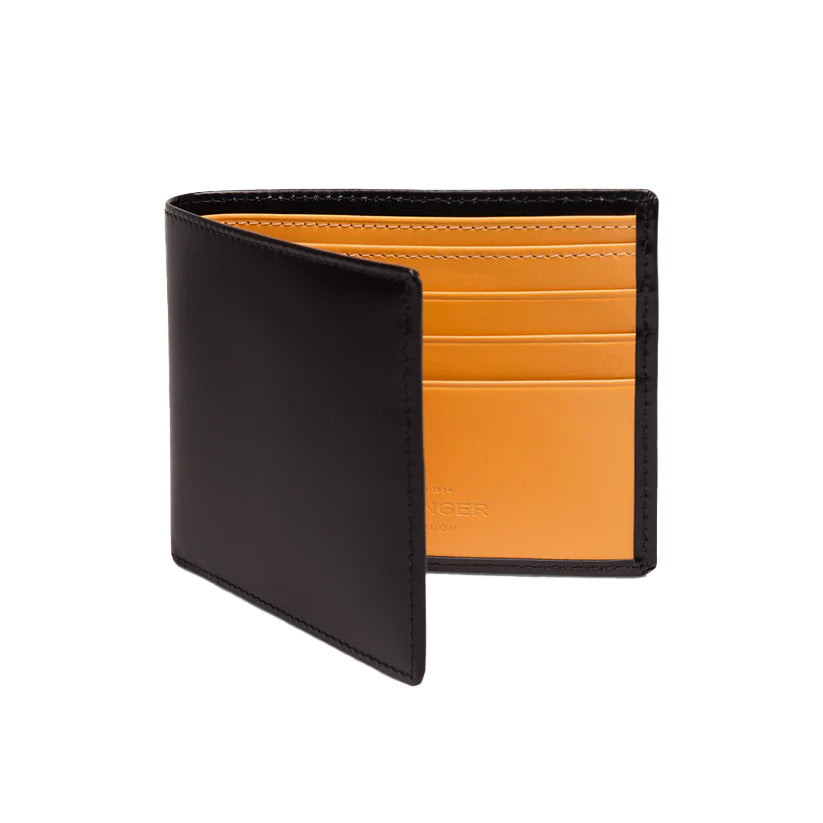 Ettinger Bridle Hide Billfold Wallet W. 6 C/C Black/London Tan
