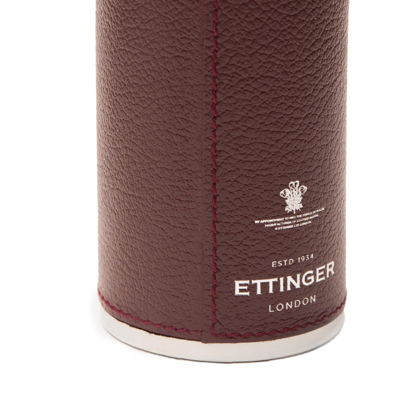 Ettinger Capra 8Oz Hunter Flask With 4 Cups Bordeaux
