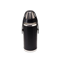 Ettinger Capra 8Oz Hunter Flask With 4 Cups Black