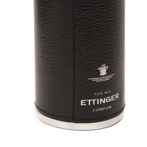 Ettinger Capra 8Oz Hunter Flask With 4 Cups Black