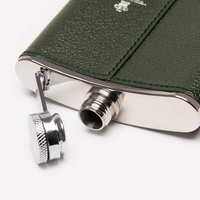 Ettinger Capra 4Oz Captive Top Flask W. Funnel Forest Green