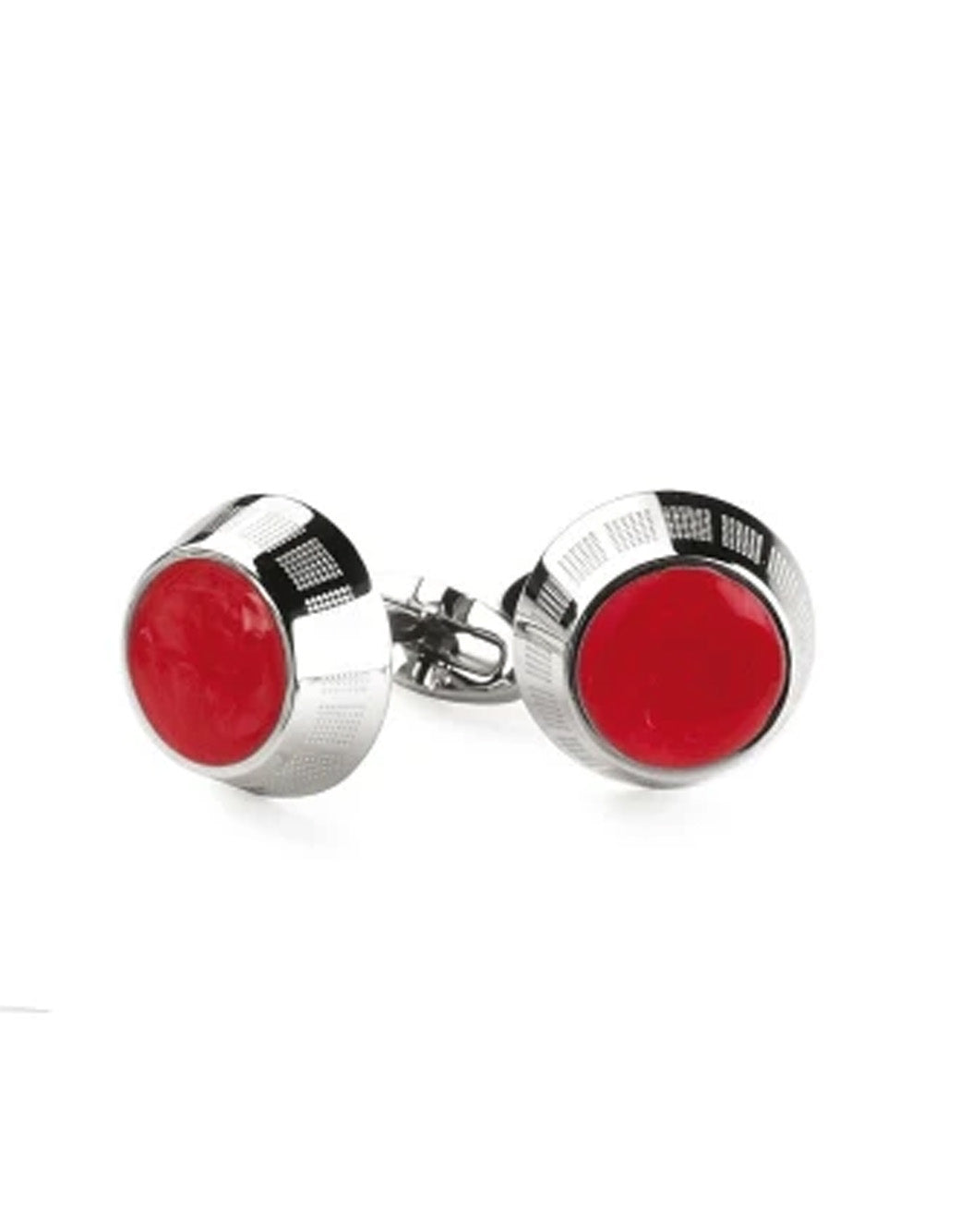 Montegrappa Miya Cufflinks, Red Inlay