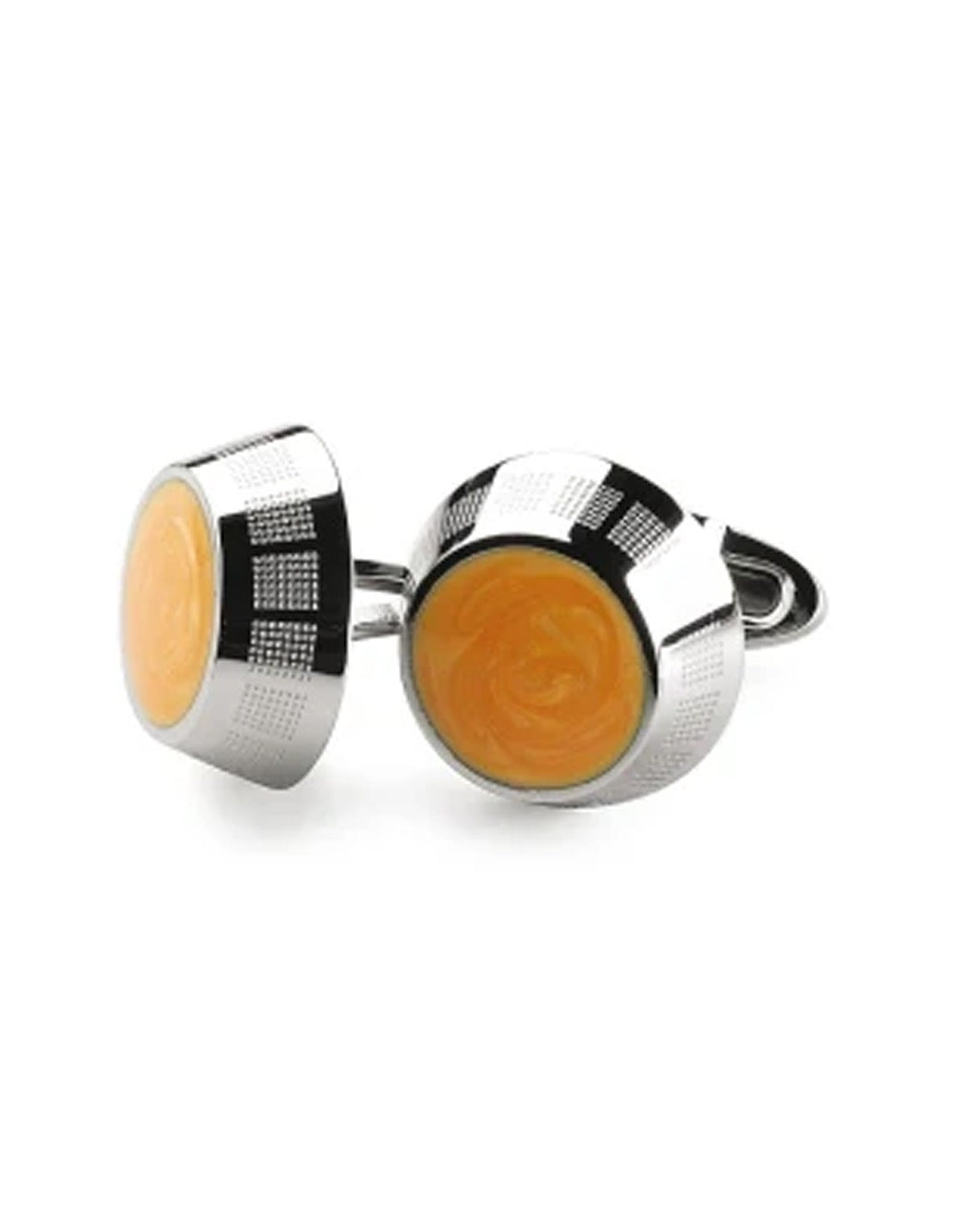 Montegrappa Miya Cufflinks, Yellow Inlay
