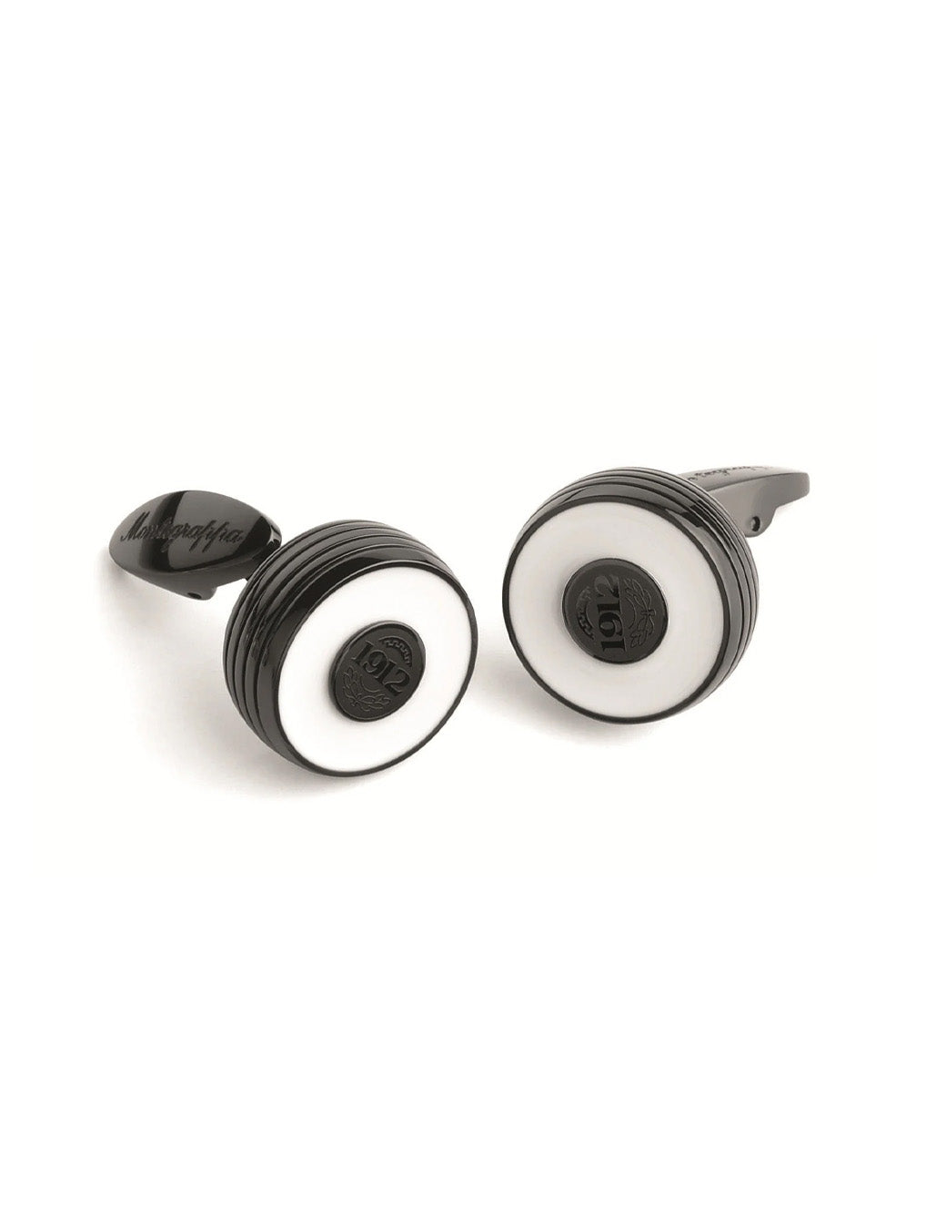 Montegrappa Piacere Cufflinks White Black Color