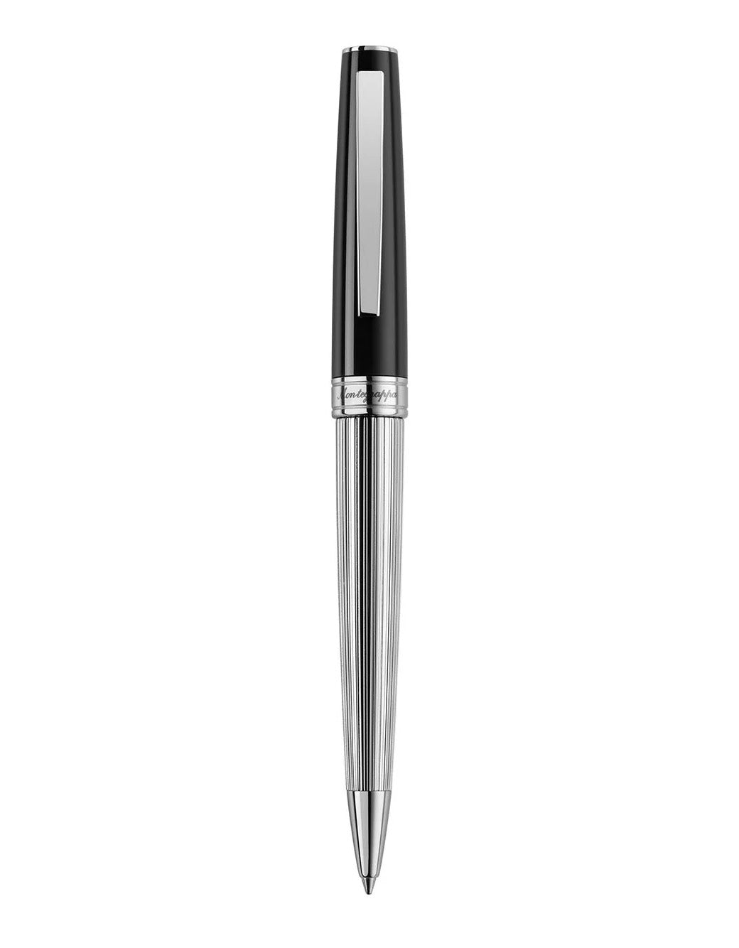 Montegrappa Armonia Duetto Ballpoint Pen, Steel, Black