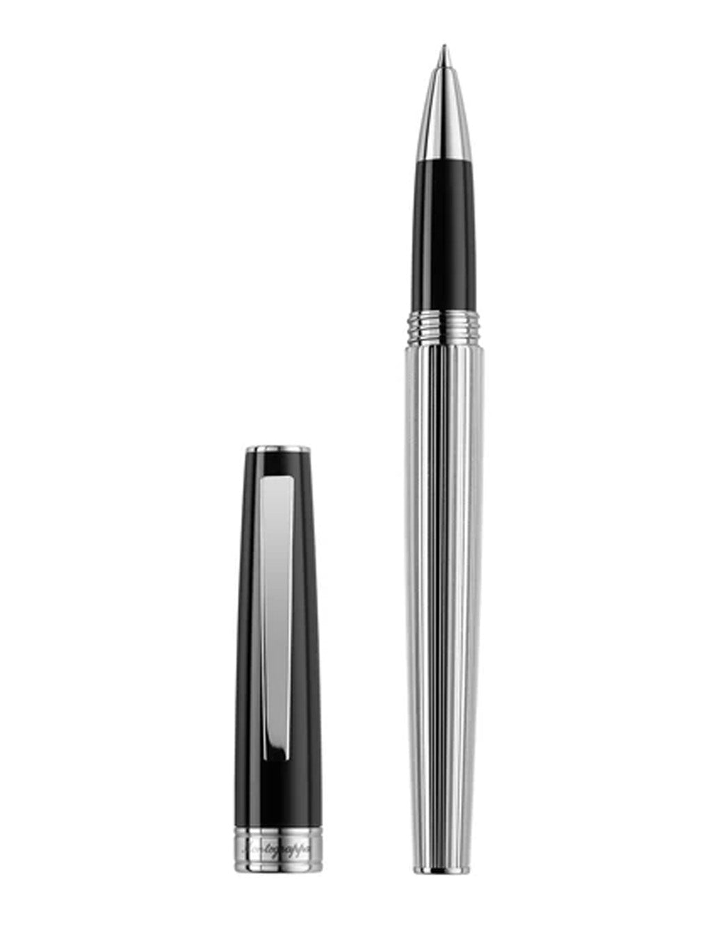 Montegrappa Armonia Duetto Rollerball Pen, Steel, Black