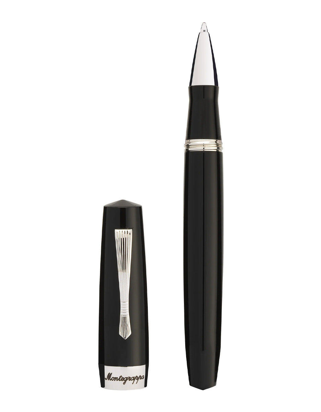 Montegrappa Elmo 02 Rollerball Pen, Jet Black