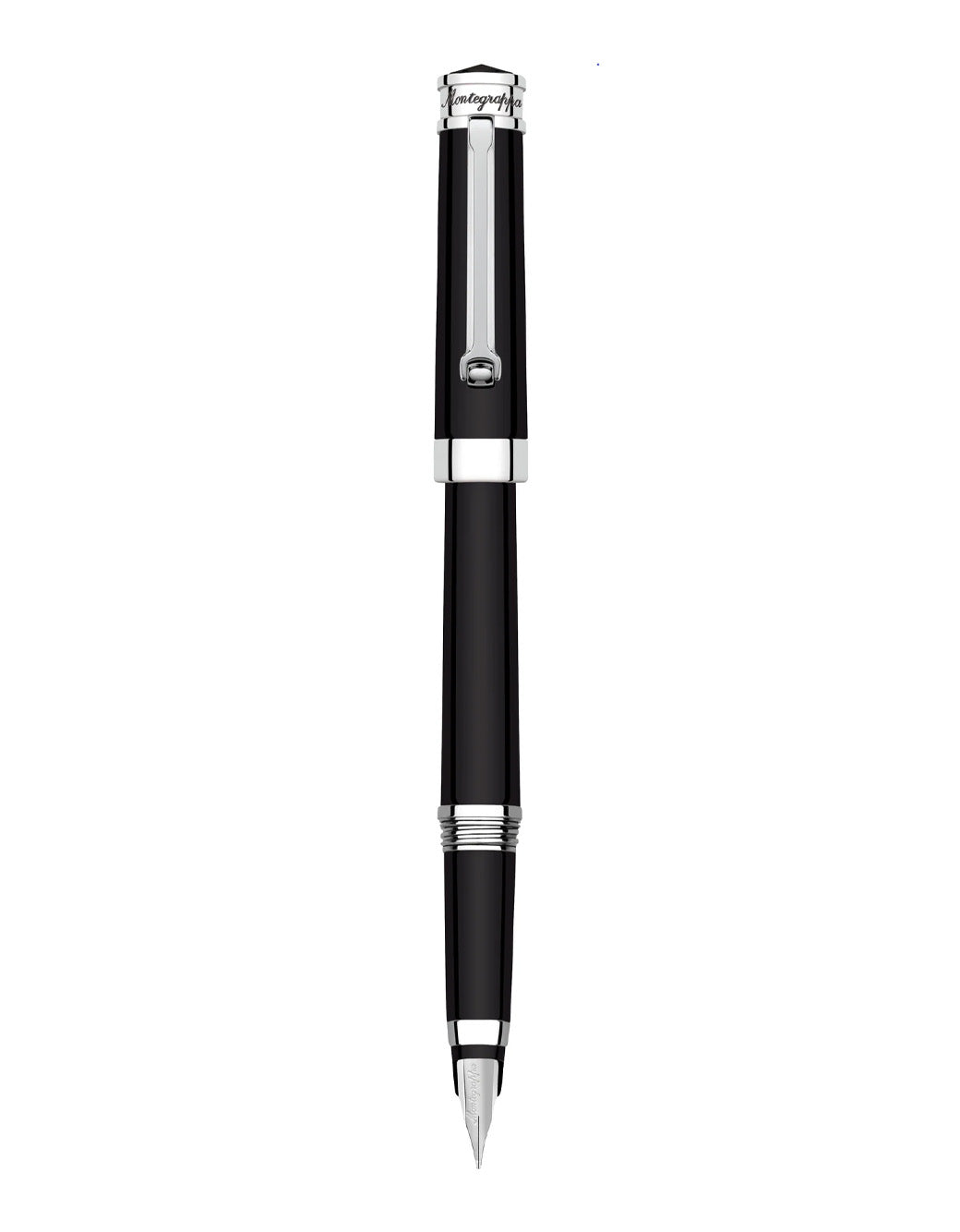 Montegrappa Parola Fountain Pen, Solid Black, Medium