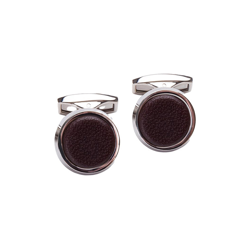 Ettinger Lifestyle Round Cufflinks Chestnut