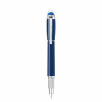Montblanc STARWALKER BLUE PLANET PRECIOUS RESIN FOUNTAIN PEN
