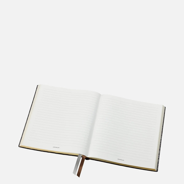 دفتر ملاحظات مونت بلانك رقم 149 مطبوع عليه شعار كروكو، مبطن باللون البني غير اللامع