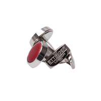 Ettinger Sterling Round Cufflinks Red