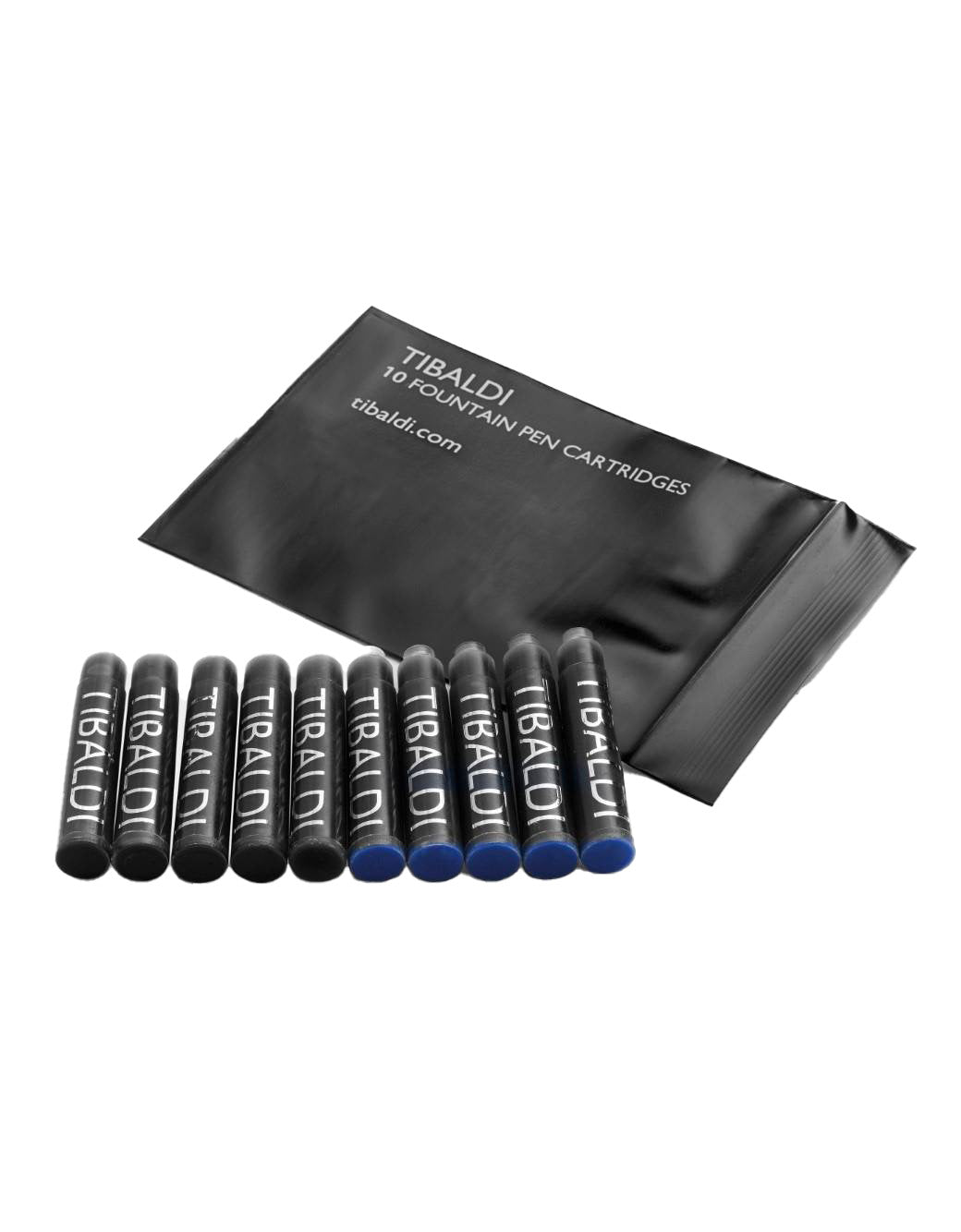 Tibaldi Pack of 10 Cartridges - 5 Blue/5 Black