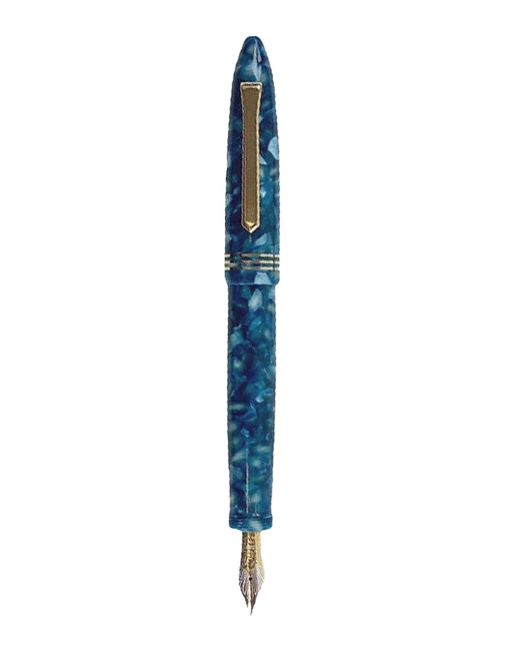 Tibaldi Mer Du Nord Fountain Pen 18K Gold Nib, Extra Fine
