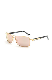 Bentley Titanium With Black Acetate-Gold Plated-Rose Gold Lens 9033