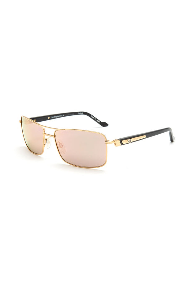 Bentley Titanium With Black Acetate-Gold Plated-Rose Gold Lens 9033