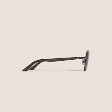 Montblanc Squared Sunglasses With Black Metal Frame