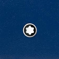 محفظة مون بلان ميسترستوك كومباكت 6 سي سي باللون الأزرق