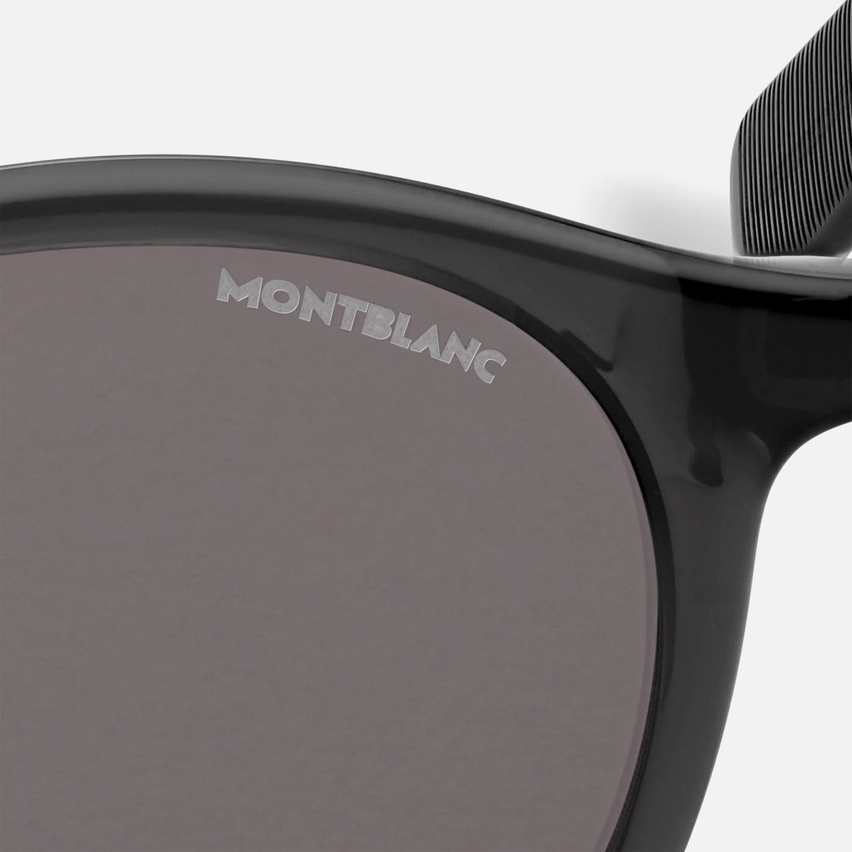 Montblanc Round Sunglasses with Black injected Acetate Frame