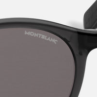Montblanc Round Sunglasses with Black injected Acetate Frame