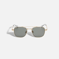 Montblanc Squared Sunglasses with Gold Coloured Metal Frame